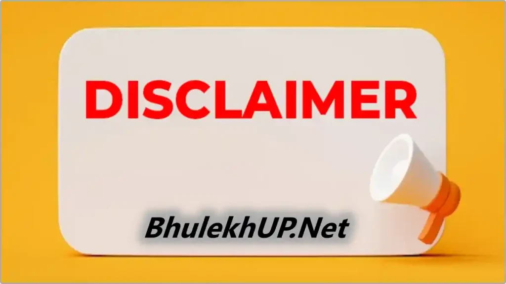Disclaimer - BhulekhUP.Net